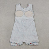 GSD3752   toddler clothes bows print girl 4th of July yoga summer dress