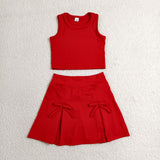 GSD3759  toddler clothes orange color print girl yoga summer dress