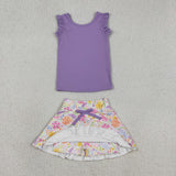 GSD3771  toddler clothes floral print girl yoga summer dress