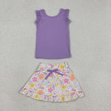 GSD3771  toddler clothes floral print girl yoga summer dress