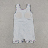 GSD3808 Toddler clothes flower print girl yoga summer dress