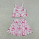 RTS Matching clothing kids castle print clothing girl summer yoga dress-2026.5.20