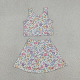 RTS Matching  toddler clothes baseball print set girls summer yoga clothing-2026.5.5