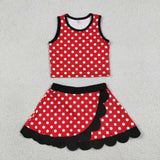 GSD4080  toddler clothes  red print girl summer yoga set