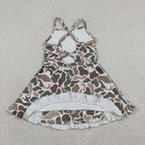 GSD4117 toddler clothes camo print girl yoga summer dress