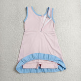 GSD4129  toddler clothes solid color print girl yoga summer dress