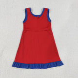 GSD4132  toddler clothes solid color print girl yoga summer dress