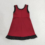 GSD4135  toddler clothes solid color print girl yoga summer dress