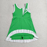 GSD4143  toddler clothes solid color print girl yoga summer dress