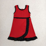 GSD4146  toddler clothes solid color print girl yoga summer dress