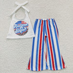 Toddler summer american babe fourth outfit