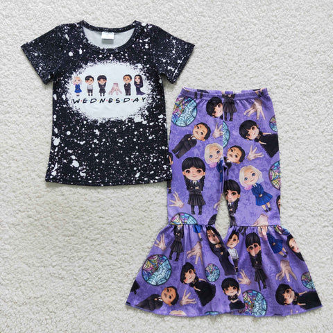 Toddler girl cartoon wednesday outfit