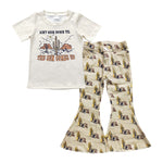 The sun comes up kids cactus denim pants outfit