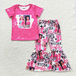 Girl western barbie bell bottom outfit