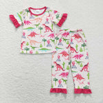 GSPO1001 baby girl clothes dinosaur girl fall spring outfits