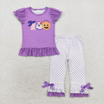 GSPO1647 baby girl clothes pumpkin ghost girl fall pant  halloween sets