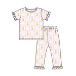 GSPO1992 pre-order  toddler girl clothes carrot girl easter pajamas set-2025.1.30