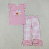 RTS kids matching clothing embroidered ghost print clothing kids halloween clothing-2025.9.19