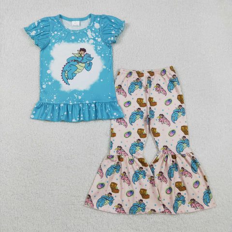 GSPO2137   toddler girl clothes dino girl fall set