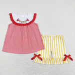 GSSO0453 baby girl clothes crawfish girl summer outfits