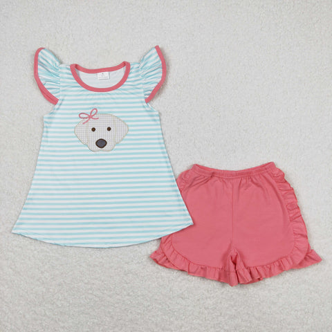 GSSO0555  baby girl clothes embroidery pubby girl summer outfits