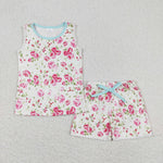 GSSO0674  baby girl clothes pink roses toddler girl summer outfit