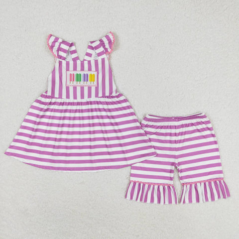 GSSO0734  baby girl clothes ice cream toddler girl summer outfits