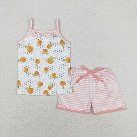 GSSO0909  baby girl clothes orange toddler girl summer outfit