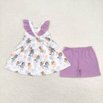 GSSO0998  baby girl clothes cartoon dog toddler girl summer outfits