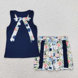 GSSO1062   baby girl clothes floral toddler girl summer outfits
