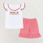GSSO1115 baby girl clothes back to school day toddler girl summer outfit
