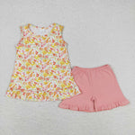 GSSO1135  baby girl clothes floral toddler girl summer outfit