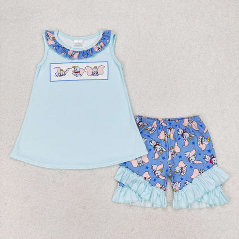 GSSO1203  baby girl clothes cartoon  toddler girl summer outfit