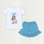 GSSO1452 baby girl clothes 1989 singer toddler girl summer outfit