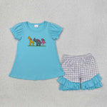 GSSO1520   baby girl clothes embroidery animal toddler girl summer outfit