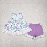 GSSO1675  baby girl clothes sea Princess toddler girl summer outfit