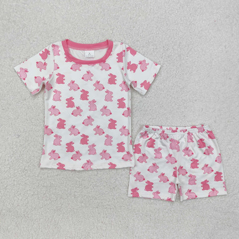 GSSO1700  baby girl clothes bunny toddler girl easter summer outfit