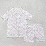 GSSO1708   adult pajamas bows adult women summer pajamas set