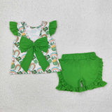 GSSO1713   baby girl clothes lucky toddler girl St. Patrick summer outfit