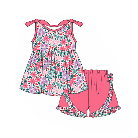 GSSO1962 pre-order baby girl clothes floral toddler girl summer outfit-2025.1.27