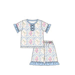 GSSO1963 pre-order baby girl clothes floral toddler girl summer outfit-2025.1.27