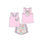 GSSO1981 pre-order baby girl clothes pink leopard print toddler girl  summer outfit-2025.1.30