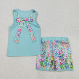 GSSO1982    baby girl clothes seagrass toddler girl  summer outfit