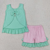 GSSO1983 baby girl clothes embroidery shell toddler girl summer outfit