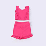 GSSO1999 pre-order baby girl clothes pink toddler girl yoga summer outfit-2025.1.30