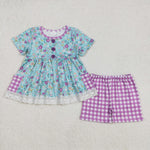 GSSO2011  baby girl clothes floral toddler girl summer outfit