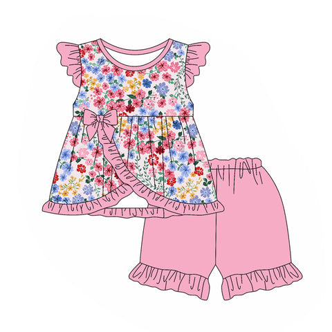 GSSO2015 pre-order baby girl clothes floral toddler girl summer outfit-2025.2.3