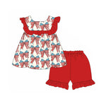 GSSO2019 pre-order baby girl clothes bows toddler girl 4th of July Patriotic summer outfit-2025.2.3