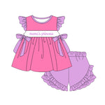 GSSO2055 pre-order baby girl clothes mama’s princess toddler girl summer outfit-2025.2.6