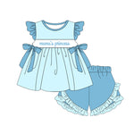 GSSO2056 pre-order baby girl clothes mama’s princess toddler girl summer outfit-2025.2.6